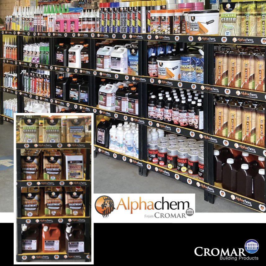 The Cromar Alphachem range of Construction Chemicals, Sealants &amp; Adhesives are now available from Firwood Timber &amp; Building Supplies with branches throughout the North West.