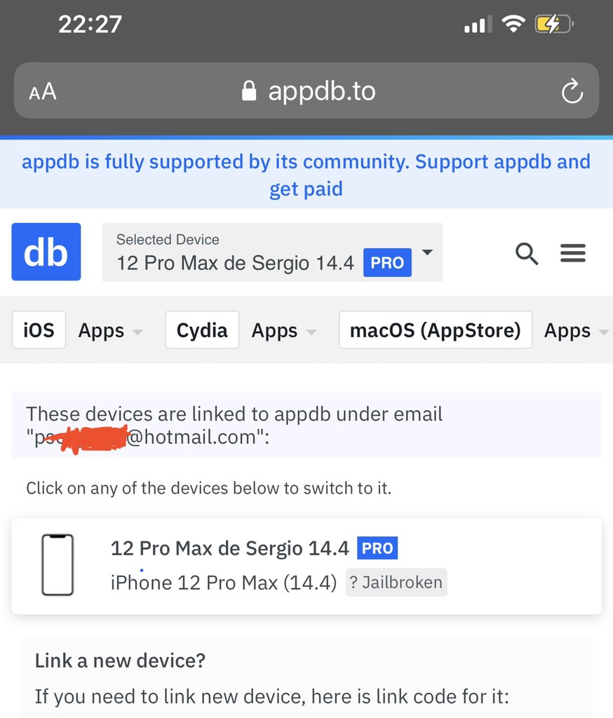pablo_Orizaba's tweet photo. Gracias por la Licencia de @appdb_official y al Sorteo realizado por @ProfeJuAntonio Ahora tengo 365 dias de Juegos, redes sociales y mas apps modificadas sin necesidad de tener Jailbreak en mi dispositivo con ios 14.4 🥰...
El @ProfeJuAntonio si Cumple
Gracias a Ambos
#AppDPRO https://t.co/RIX4LdJYZZ