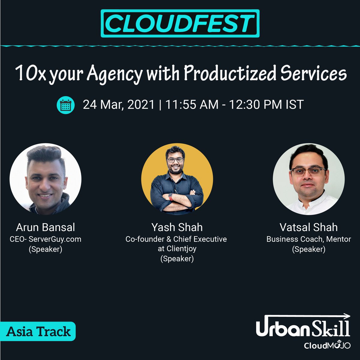 zenocloud_io's tweet photo. @cloudfest 2021 has started with a blast!! ๐
In a few hours, @arunbansal will be joining @yashparallel and @vatsalshah in a panel discussion on โScaling Agency with Productized Servicesโ.
Check out the Asia Track.
#CloudFest2021 #ServerGuy #UrbanSkill #agencygrowth https://t.co/TUCYgmLPde