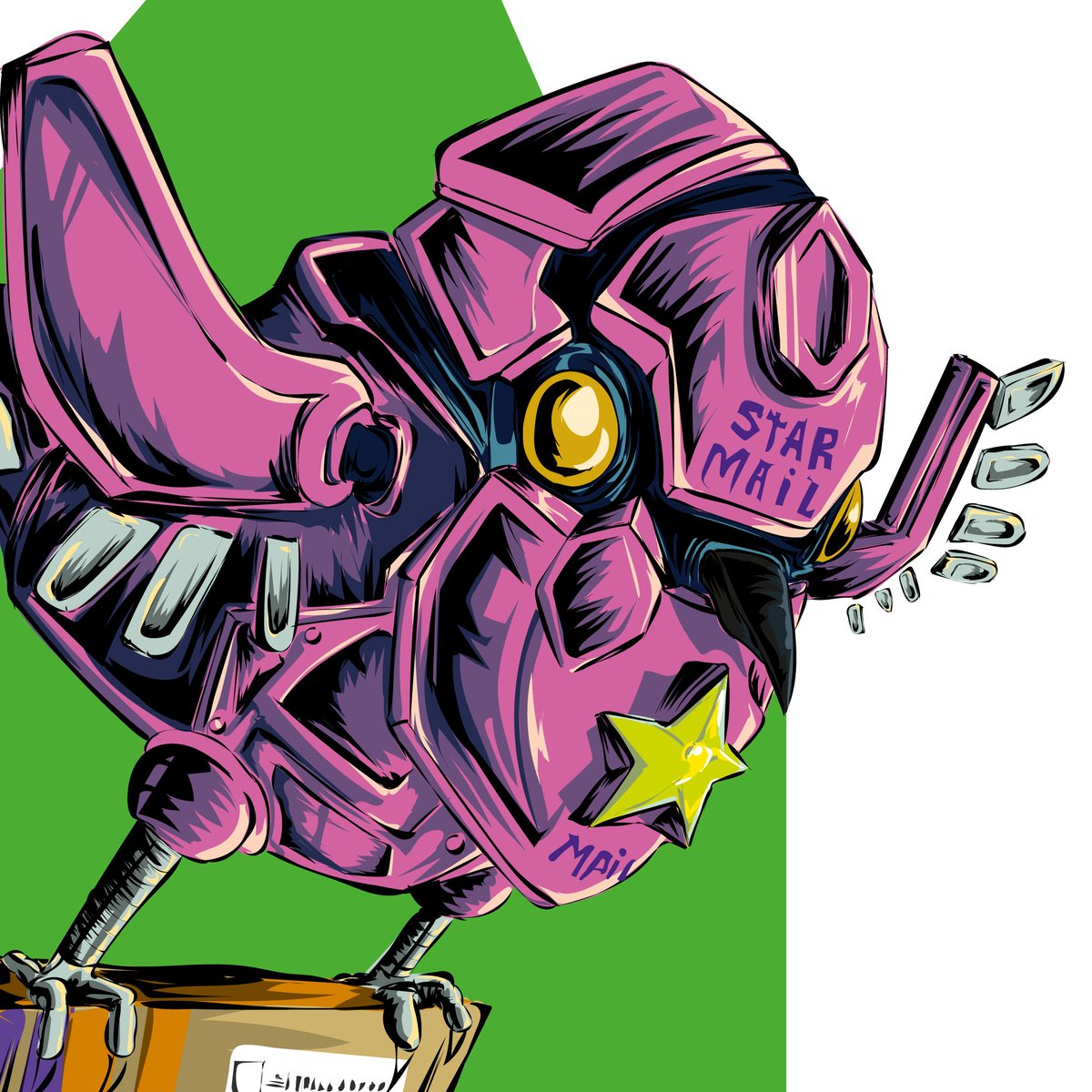 Papemont's tweet photo. #marchofrobots2021 "Job shield"
.
.
#marchofrobots @amazon @chocolatesoop #art #arte #artwork #artworks #character #characterdesign #characterart #anime #manga #mechdesign #mech #digitalart #digitalpainting #postbird #painting #post #drawing #ilustración #illustration #vectorart https://t.co/VuigQ4c2Nj