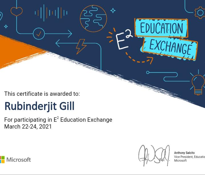 Participation Certificate #E2 Event #E22021 #MicrosoftEDU #E2everywhere <a href="/STSWSRAJGOMAL/">S.T.S. World School (Official)</a> <a href="/AnthonySalcito/">Anthony Salcito</a> <a href="/MicrosoftIndia/">Microsoft India and South Asia</a> <a href="/Prabhjo60556013/">Prabhjot Gill</a> <a href="/STSWSRAJGOMAL/">S.T.S. World School (Official)</a>