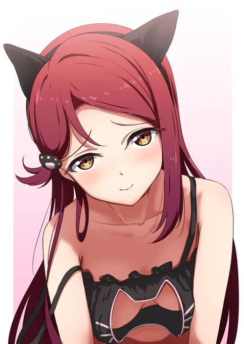 ?⚓️梨子ちゃんも黒猫になるんだよ!! 