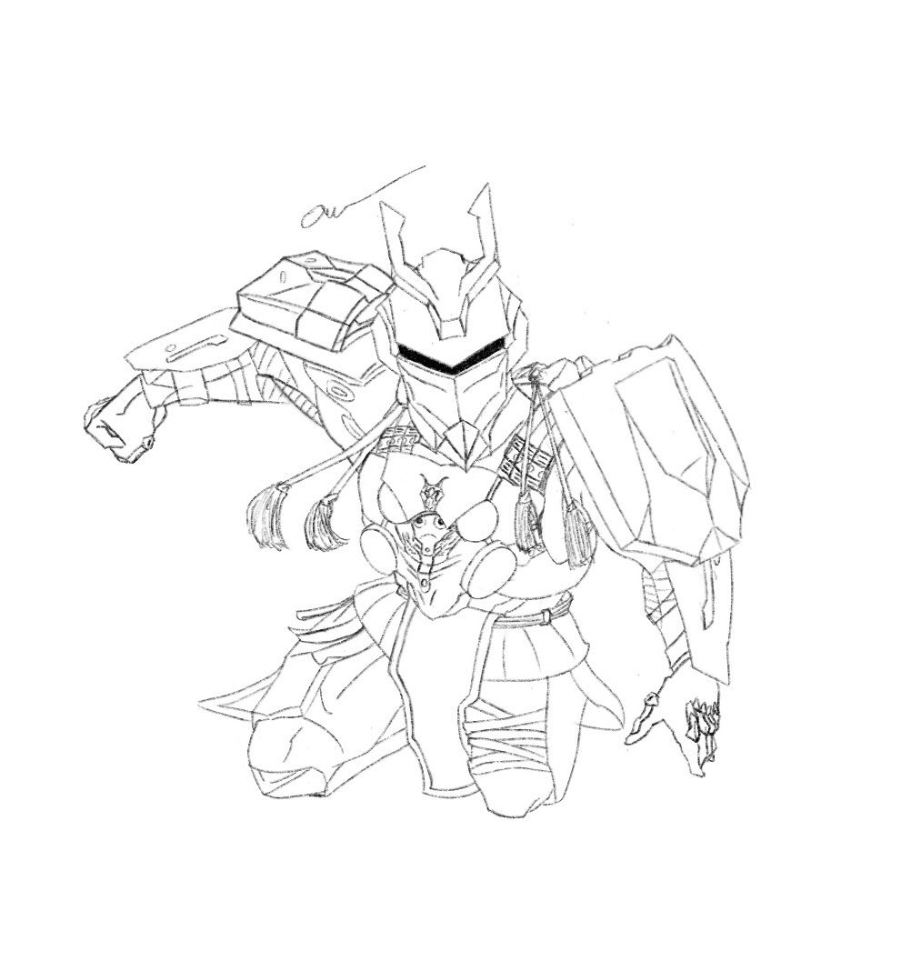 Finished my drawing for my Titan #Destiny2