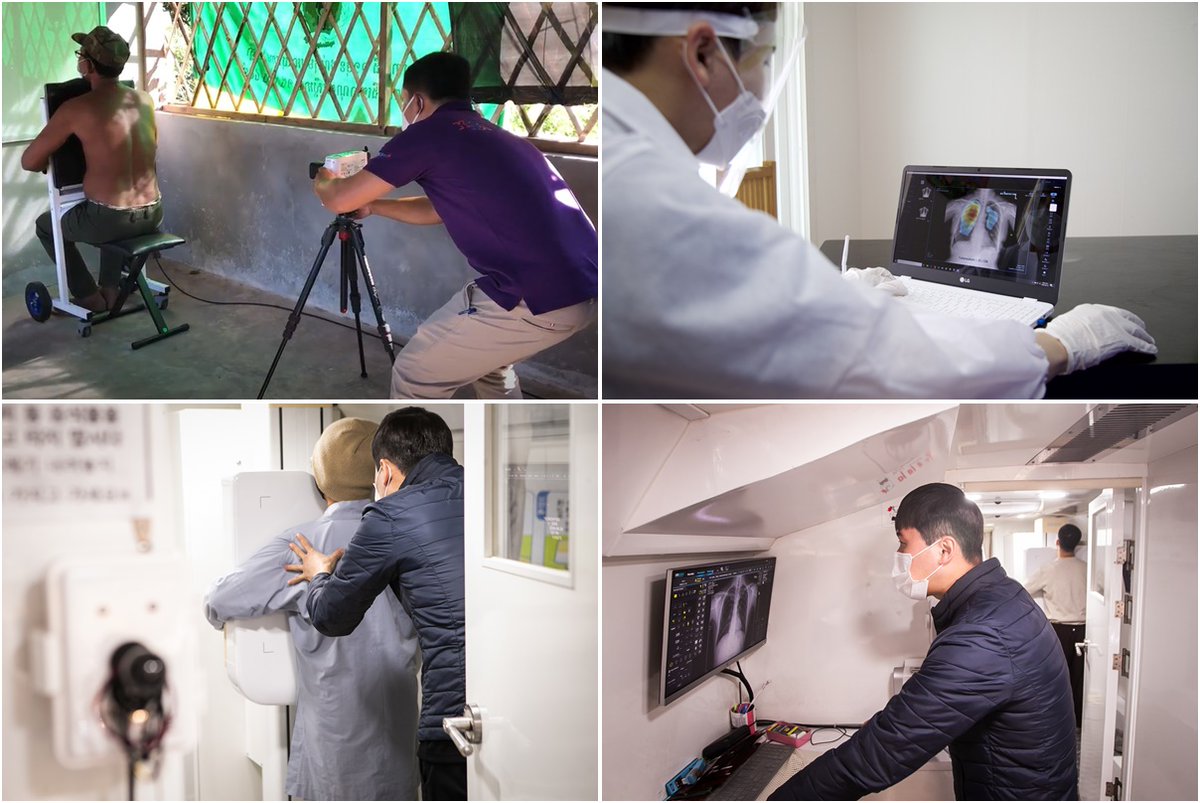 Lunit_AI's tweet image. 24 March is &apos;World Tuberculosis(TB) Day&apos;. Since 2020, #Lunit is participating in global TB elimination project and provides #TBscreening to people in #Cambodia where limited chance of medical check-ups are provided. #LunitINSIGHTCXR #AI #healthcare