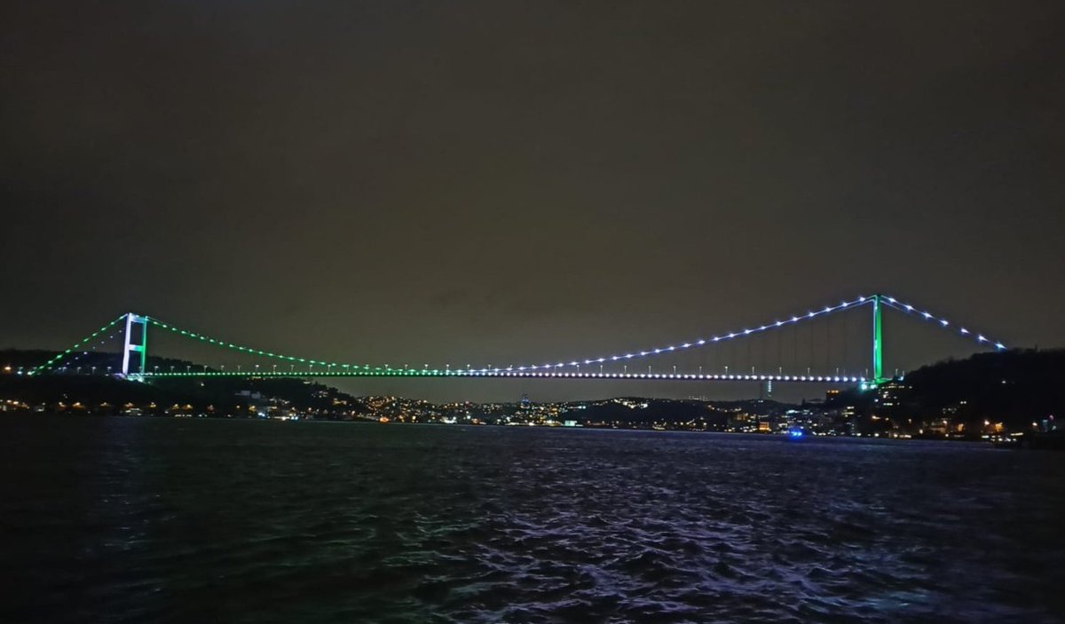 ElifAhmetTurkey's tweet photo. Istanbul Lightened in Pakistan Flag Colors on #PakistanResolutionDay.
Brotherhood 🇹🇷🇵🇰💓 https://t.co/7v8b1Izzam