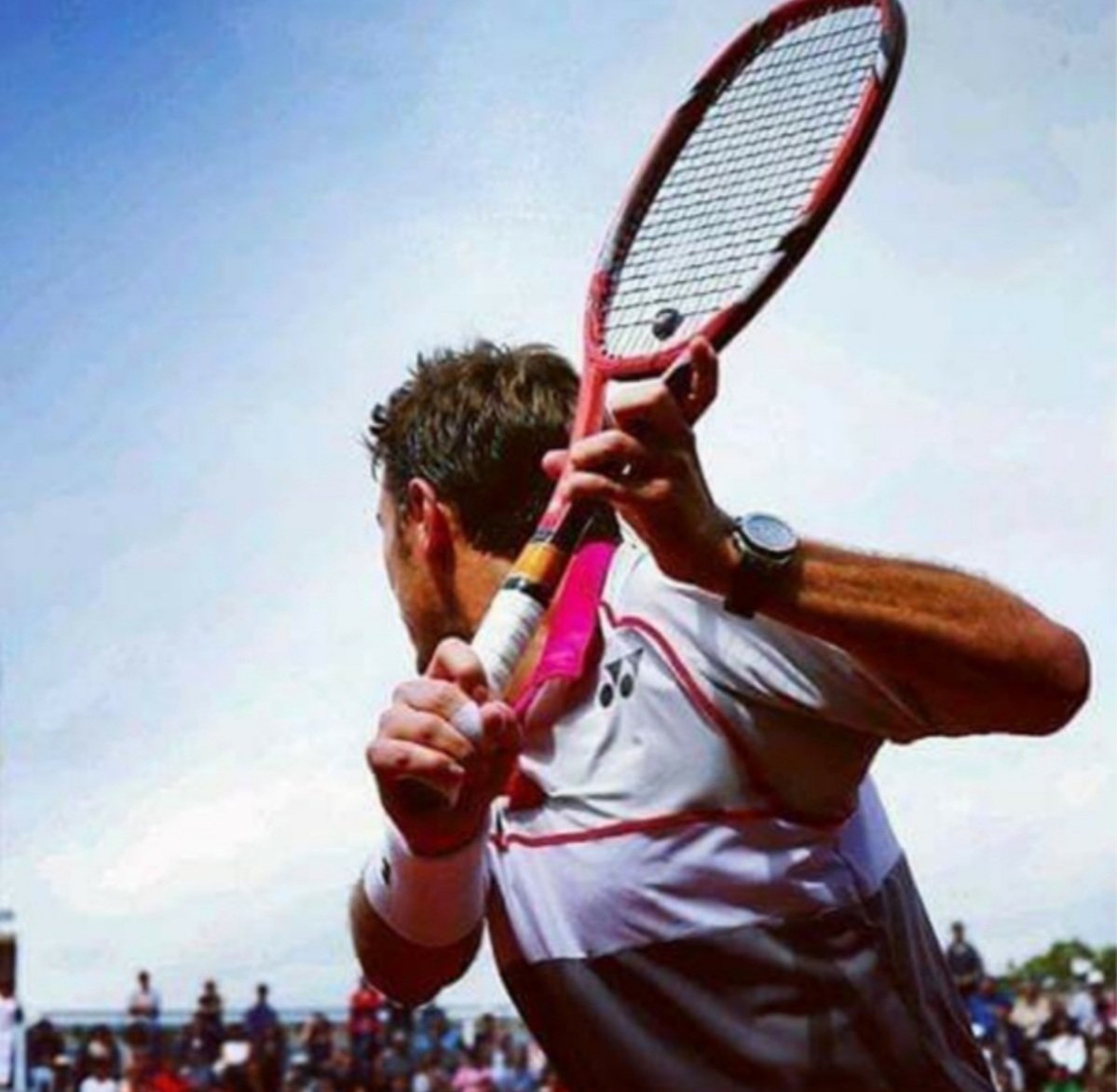 chda7777's tweet photo. Breathtakingly beautiful photo 👌💥🙌
#WaybackWednesday #CloseUp #GreatPic #GreatAngle #BestBackhandEver #PureArt #PurePerfection #NobodyDoesItBetter #StanTheMan #Wawrinka https://t.co/gj9WbgxjSh