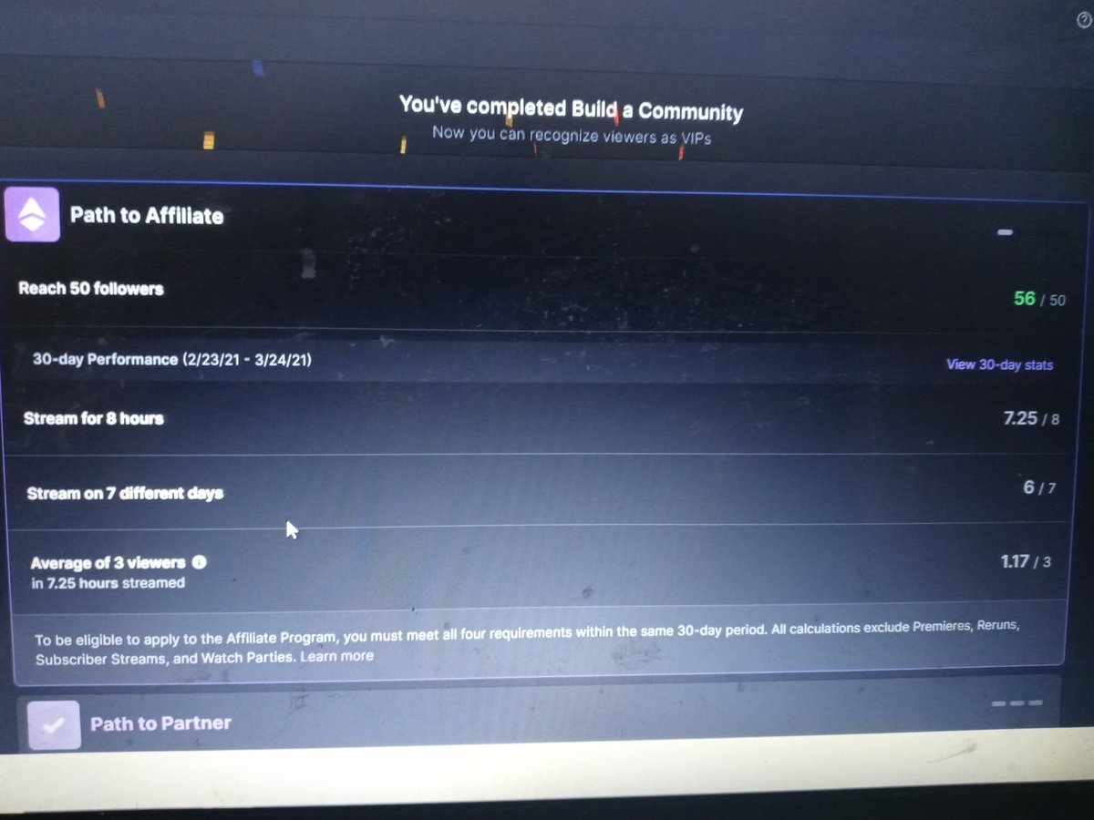 larissa_maye's tweet photo. I'm close just need to work on my average viewers. #RoadToAffiliate #twitch #gamebread #twitchstreamer #twitchgirl https://t.co/Y6iBI8S5Bn