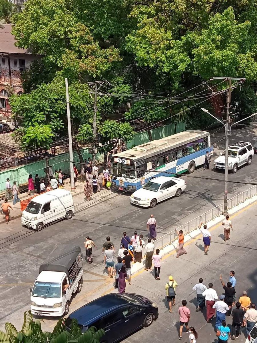 n_noe__'s tweet photo. Junta is scared of the nationwide silence strike. So, they released all of over 300 abducted students to create crowds on streets. One of our early success of SILENCE STRIKE. 

SILENCE REVOLUTION
#WhatsHappeningInMyanmar  #Mar24SilenceStrike https://t.co/s0aWEMTbfe