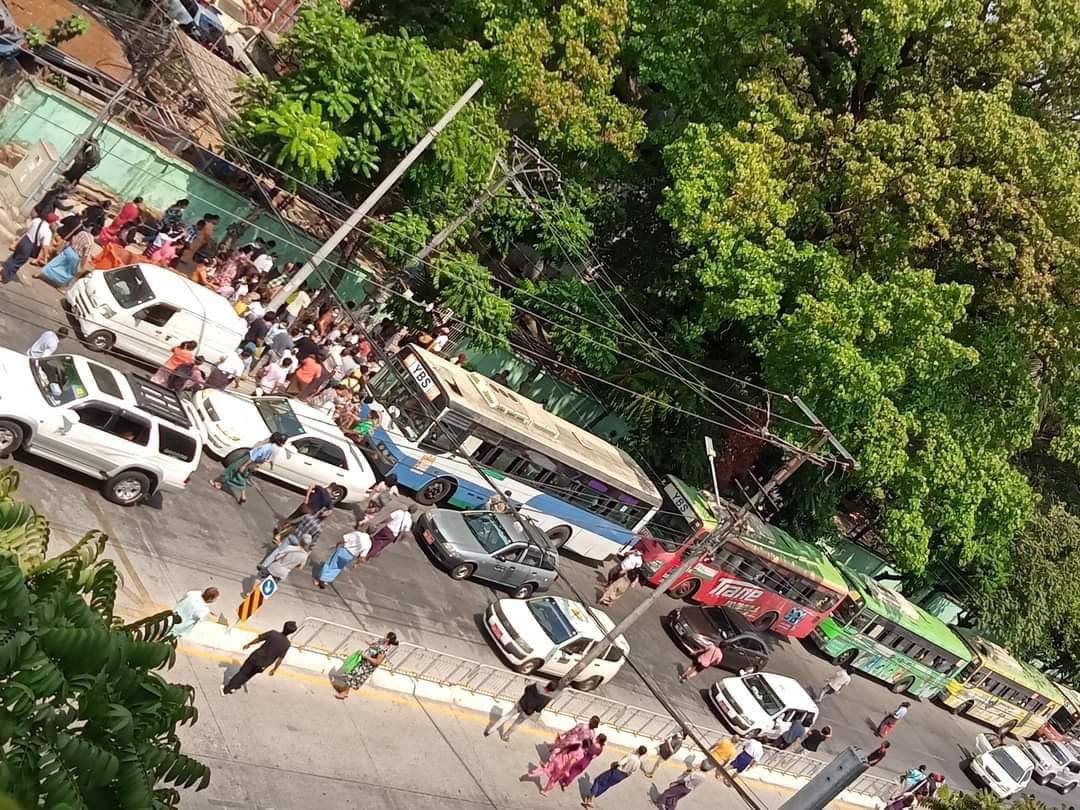 n_noe__'s tweet photo. Junta is scared of the nationwide silence strike. So, they released all of over 300 abducted students to create crowds on streets. One of our early success of SILENCE STRIKE. 

SILENCE REVOLUTION
#WhatsHappeningInMyanmar  #Mar24SilenceStrike https://t.co/s0aWEMTbfe