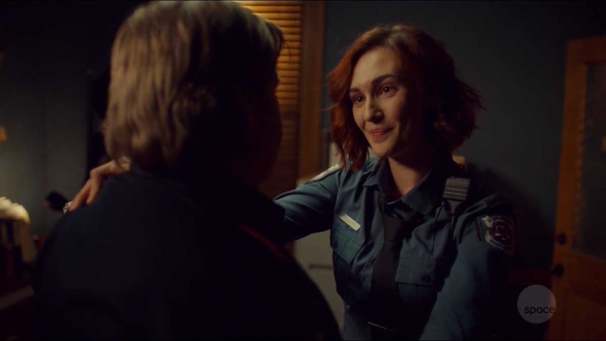 "Everything good that I have in my life is because I came back to the Ghost River Triangle." "Congratulations Sheriff Haught. You earned it."  #WynonnaEarp  #BringWynonnaHome