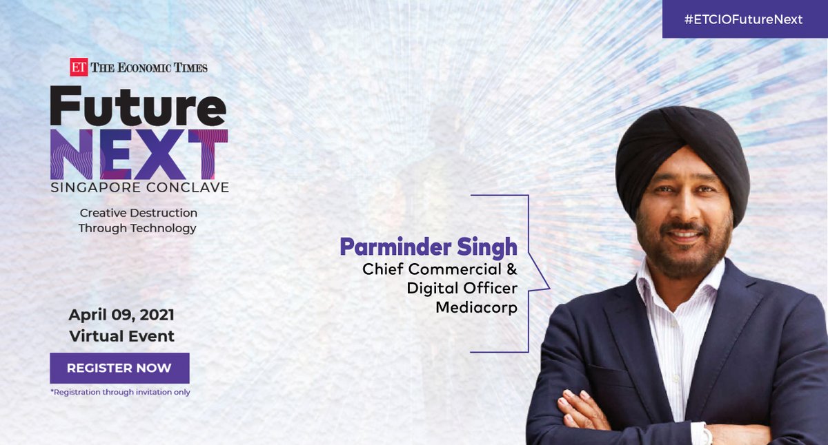ET_CIO's tweet photo. It's time to REGISTER for #ETCIOFutureNext &amp; learn "Creative Destruction Through Technology" from our Extraordinary Speakers! 
Don't miss an interesting session where we explore how #CIOs have taken centerstage in the Post Covid Era : https://t.co/hBguQGHBu1 https://t.co/Ei00wbTrKP