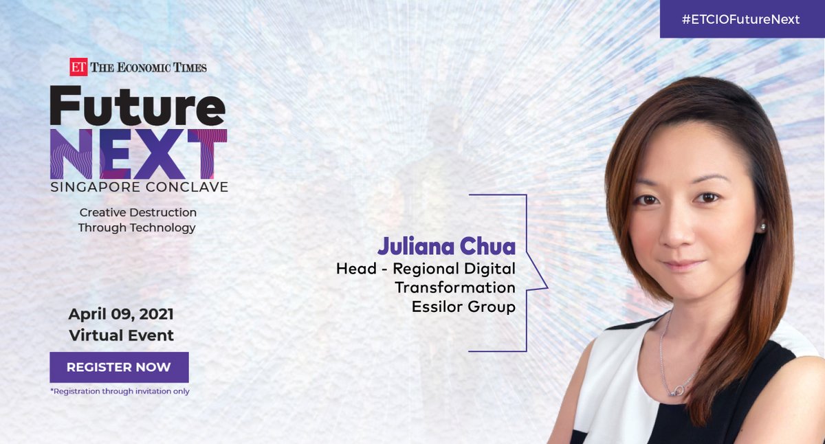 ET_CIO's tweet photo. It's time to REGISTER for #ETCIOFutureNext &amp; learn "Creative Destruction Through Technology" from our Extraordinary Speakers! 
Don't miss an interesting session where we explore how #CIOs have taken centerstage in the Post Covid Era : https://t.co/hBguQGHBu1 https://t.co/Ei00wbTrKP