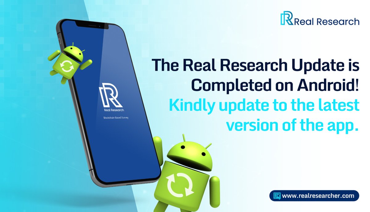 Researcher Go Android Great news!🥳 #Android users📲 can resume using the #RealResearch app ...