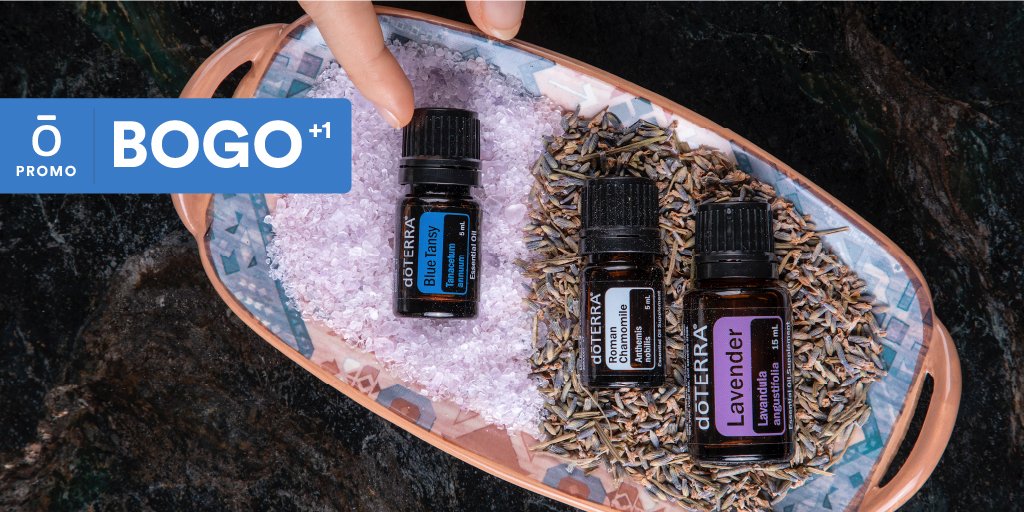 doterra's tweet photo. Today only, March 24th, when you buy Blue Tansy 5 mL, you’ll receive Lavender 15 mL and Roman Chamomile 5 mL for free!

Order here: https://t.co/hiTAzOYmIx https://t.co/uIaGmCuzHc