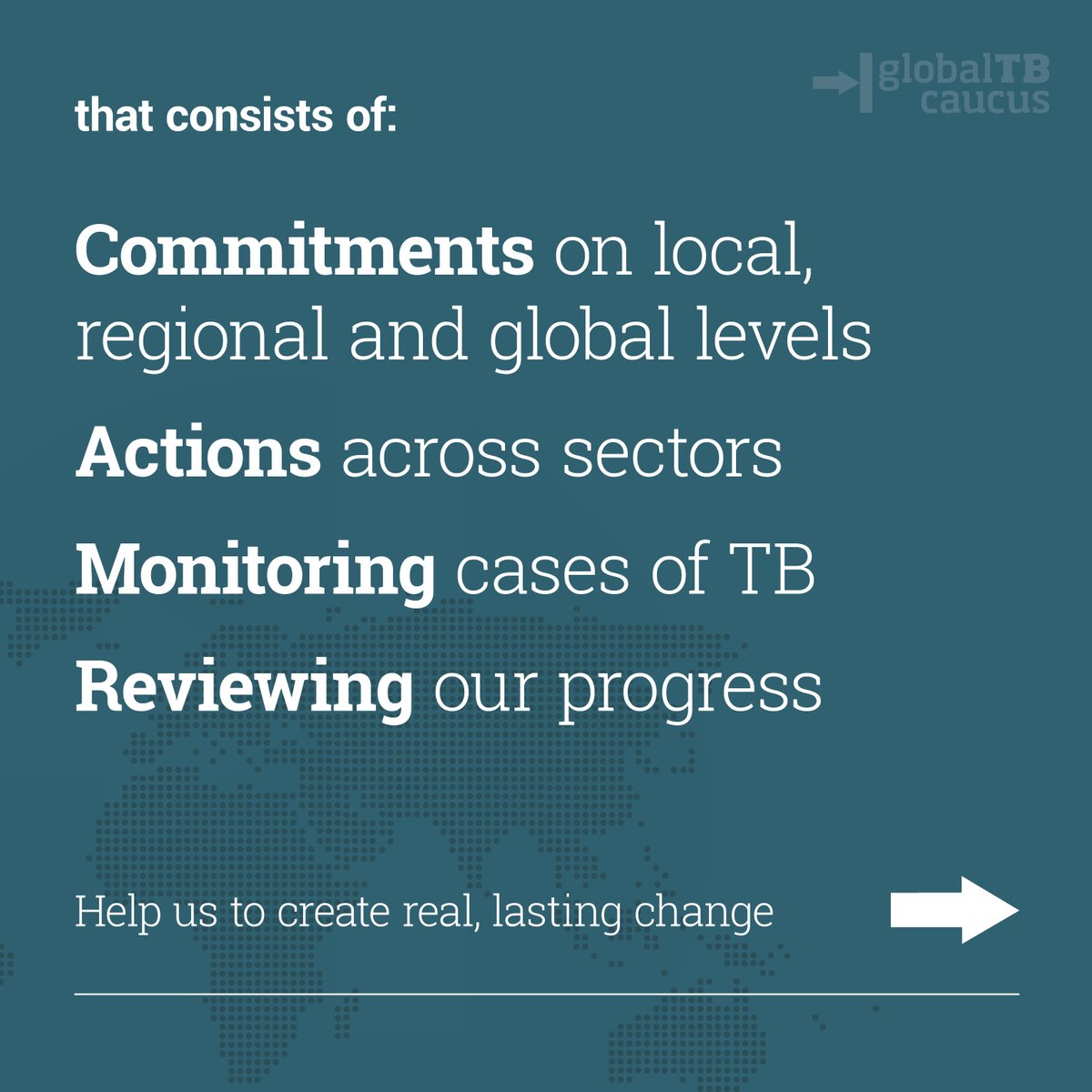 GlobalTBCaucus's tweet photo. On #WorldTBDay, @GlobalTBCaucus continues to move towards solutions and demand #TBAccountability for promises made to #EndTB by 2030. #MAF-TB #GlobalTBCaucus #TogetherWeCan https://t.co/bzkr4JlSGN