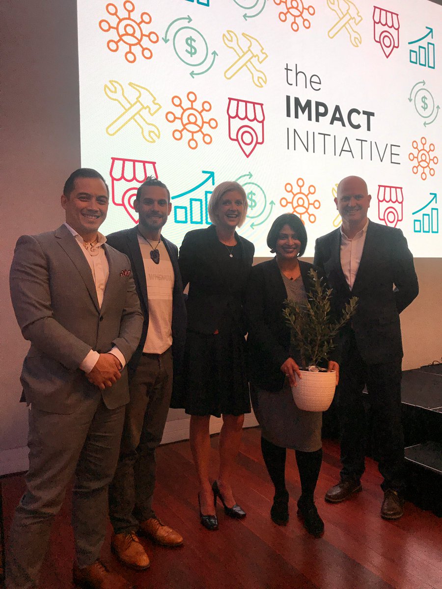 akinafoundation's tweet photo. A three-year journey is coming to an end as The Impact Initiative begins to wrap-up. Tonight we’ve handed over the wero to Hon @priyancanzlp - a tree to symbolise the ongoing growth of Our #SocialEnterpise sector 🌱🌳 https://t.co/LVwQ2Dqqmg