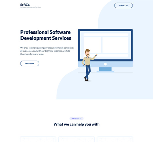 Azinitydotcom's tweet photo. A #OnePageWebsite for #InformationTechnology using #ElementorBuilder powered by #WordPress on https://t.co/ZSeOsCnkoD https://t.co/CZbEti5NDm
