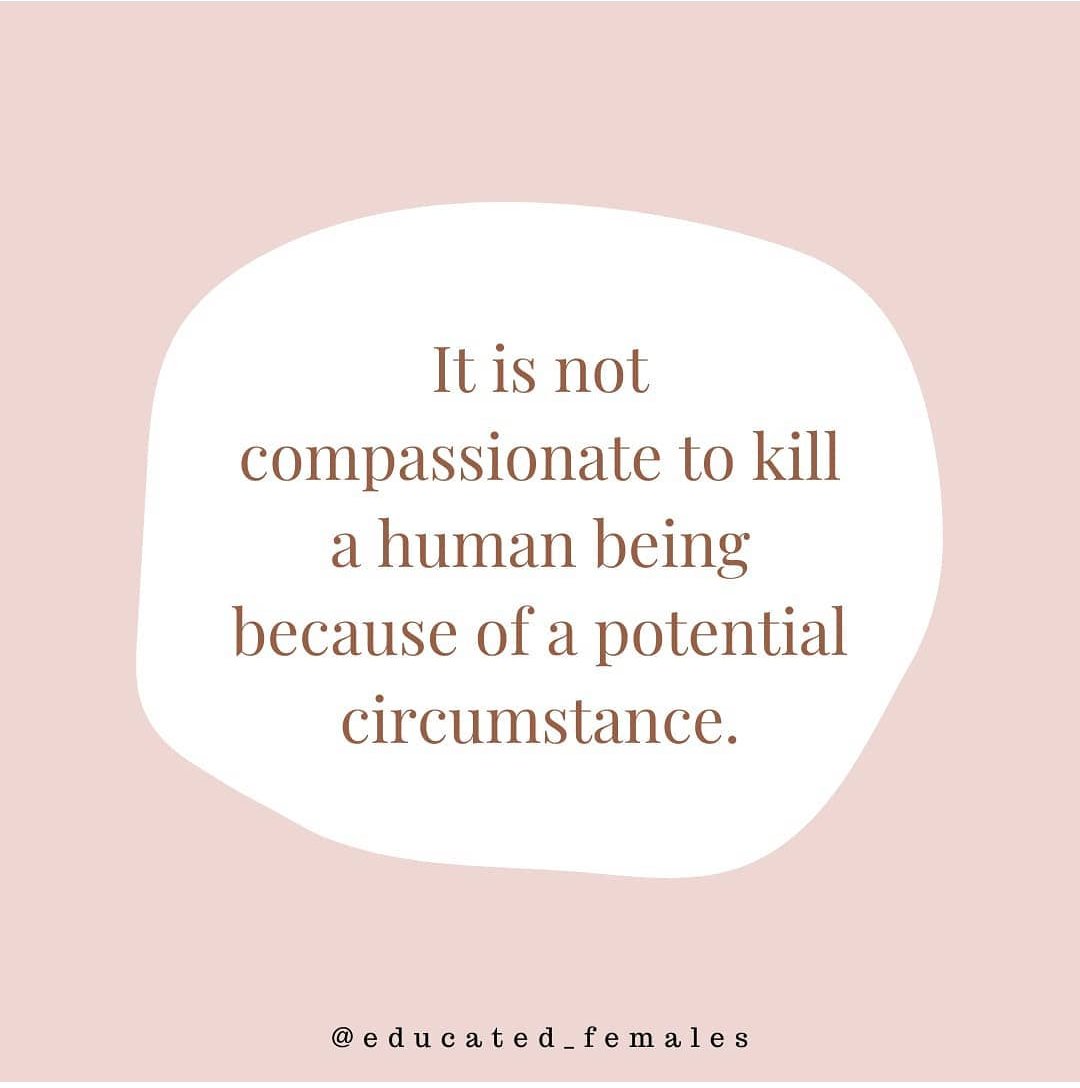 NjeriKi56324966's tweet photo. Many pro choicers justify abortion in the name of "the child will live a difficult life".It is not compassionate to kill a human being because of a potential circumstance.
#LifeWeek2021 
#ManWhereAreYou 
#ExperienceCUEA 
@jpicfa2 
@fhin_s 
@AKuchwa 
@ian_s_e 
@saaadia32 https://t.co/LPH9VUALpJ
