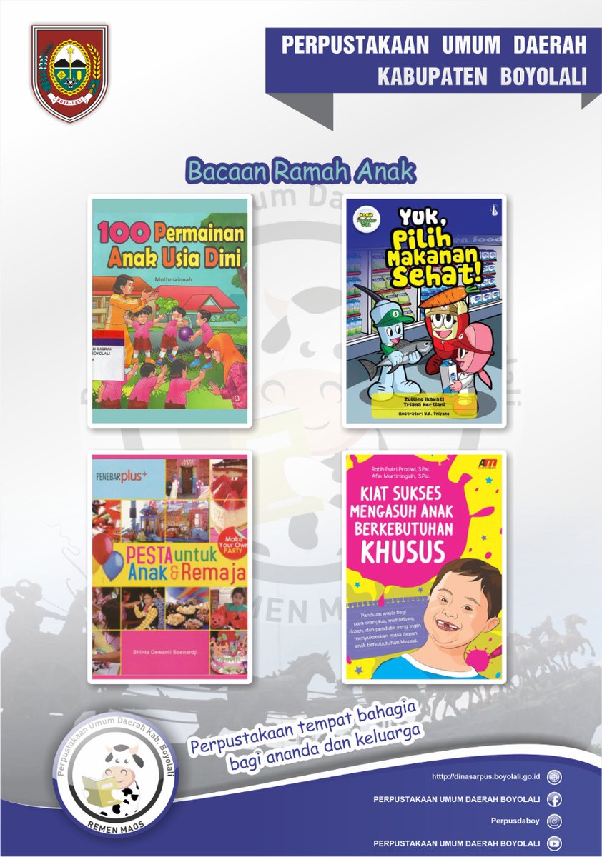 perpusdaboy's tweet photo. ajak ananda dan seluruh keluarga bermain bergembira di perpustakaan umum kabupaten Boyolali .. perpustakaan tempat bahagia bagi keluarga anda https://t.co/iQSyFzuAia