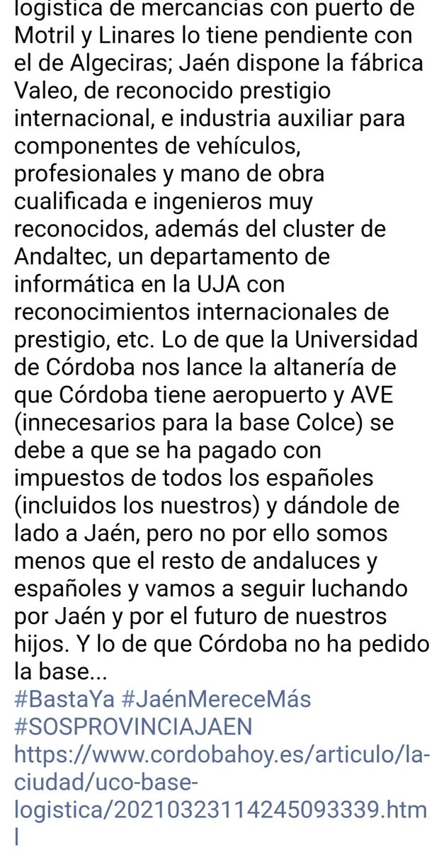 JaenMereceMas's tweet photo. #Colce Y LAS ALTANERÍAS DEL PRESIDENTE DEL CONSEJO SOCIAL DE LA @Univcordoba (#UCO) contra #Jaén. Lean las imágenes adjuntas tras ver el enlace.
https://t.co/rJnjUWDXAg https://t.co/X6GfMWuSQw