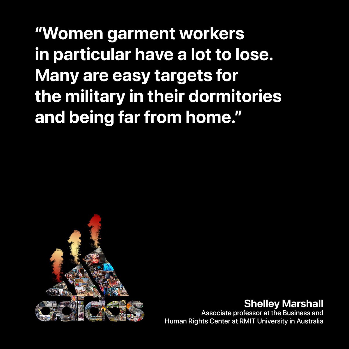 Dear <a href="/adidas/">adidas</a>, just like how wearing your cap gives me great protection from the sun, please support and protect your workers in their #CivilDisobedience in #Myanmar. #AllDayIDreamAboutFreedom
#dearBeyonceMyanmarlovesyou #MyanmarGarmentWorkers
#SpeakUpforMyanmar
#Adidas