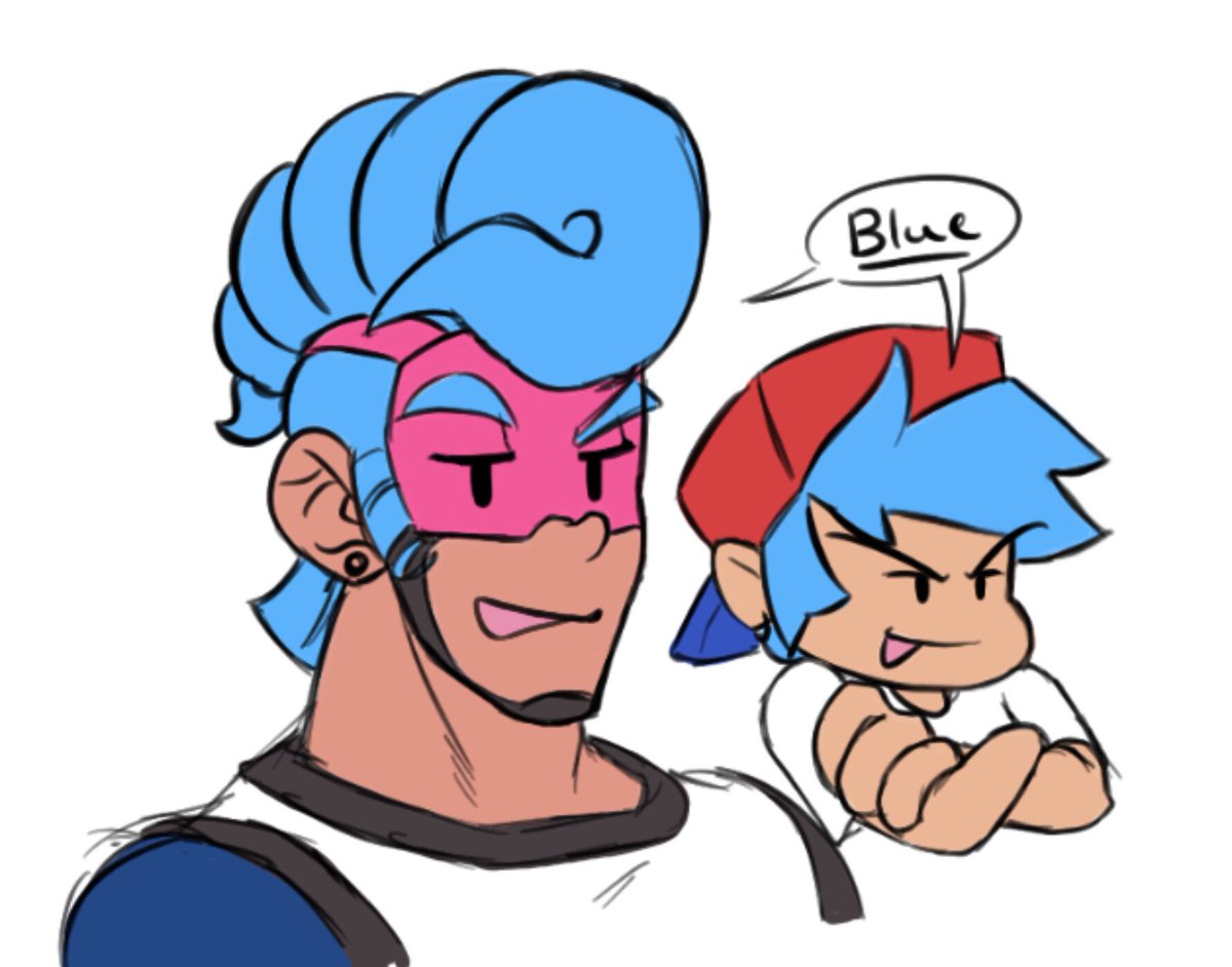 NoodleHarp's tweet photo. blue blue blue blue bl #fnf #fridaynightfunkin #ARMS #bigfattits #Springman https://t.co/tOh9S5S91k