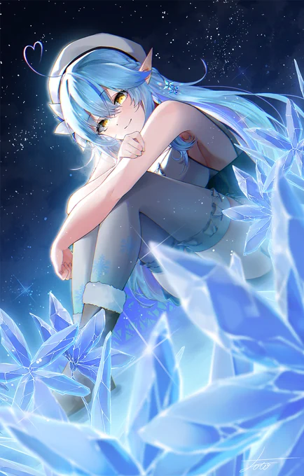 氷華❄️
#LamyArt #雪花ラミィ 