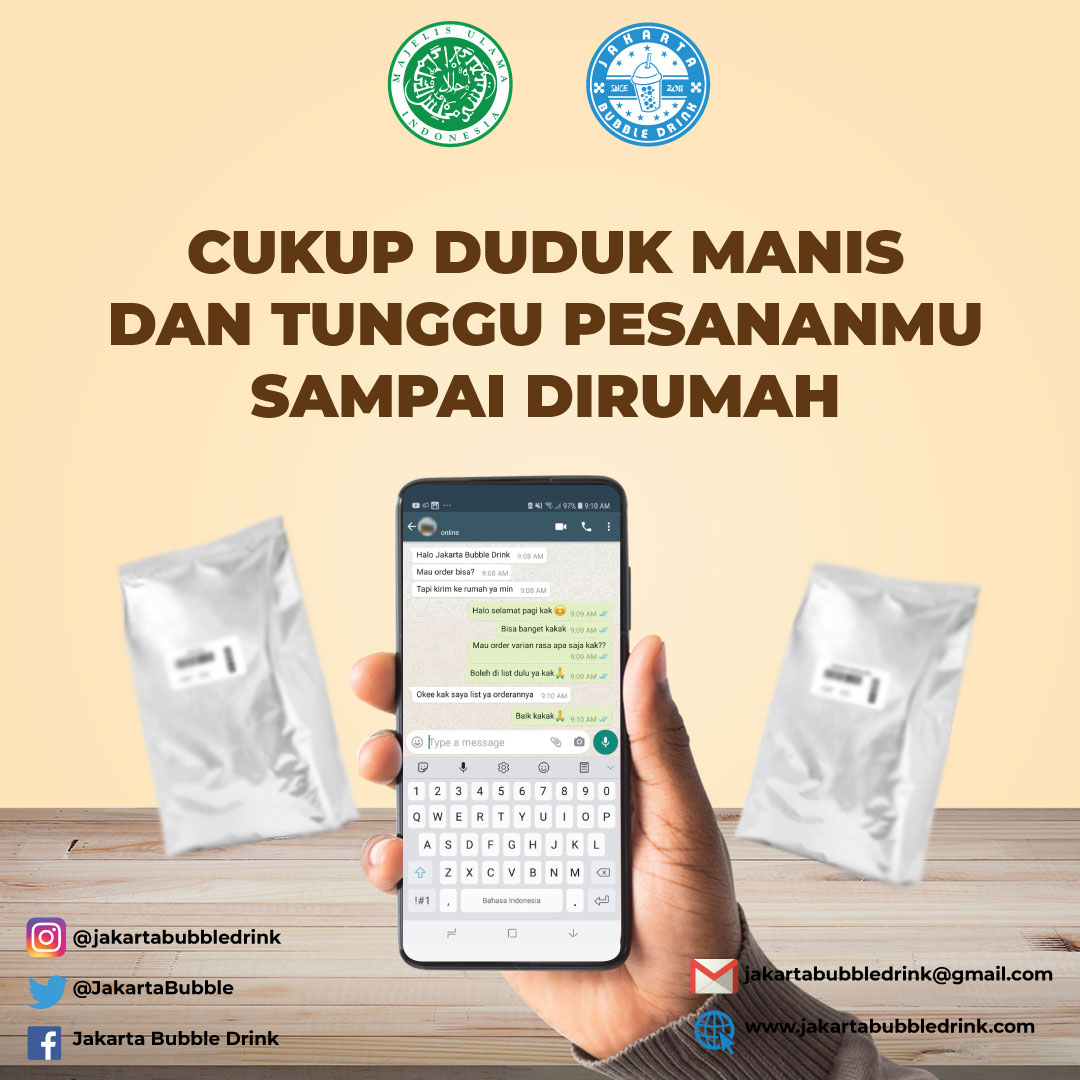 Musim panas gini pasti mager banget ya keluar rumah tapi kebutuhan powder udah menipis, gimana dong?
Tenang aja kamu ga perlu repot-repot ke offline store tinggal Whatsapp admin terus barang kamu udah bisa diantar ke rumahmu😉