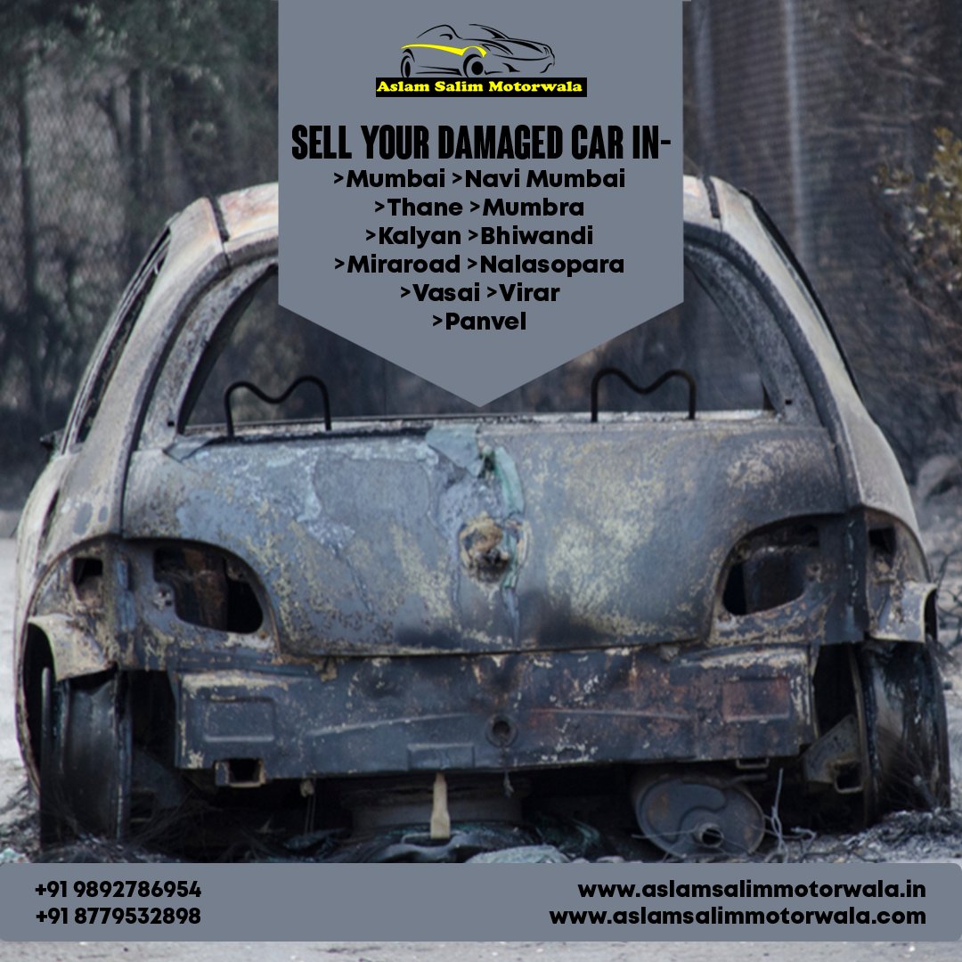 AslamMotorwala's tweet photo. Sell your damaged car in~
Mumbai 
Navi Mumbai 
Thane 
Mumbra
Kalyan 
Bhiwandi 
Miraroad 
Nalasopara 
Vasai 
Virar 
Panvel
Only at- @aslam_salim_motorwala
For more call us at: 8779532898 | 98927 86954

Social media partner-: @intellects_01 https://t.co/p6nKQX2Lc2