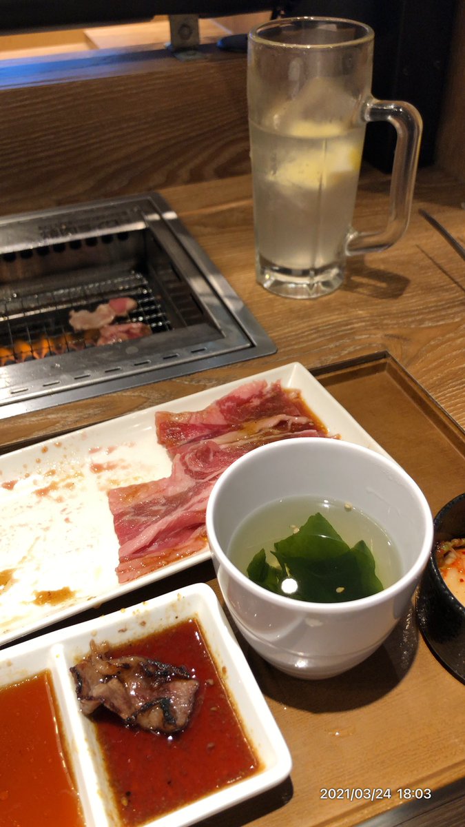 osieteTin's tweet photo. なぜか１日がかりとなった　#クロスバイク　締め　#焼肉ライク👍　#1人焼肉　#makarog https://t.co/iH1dNHzROF