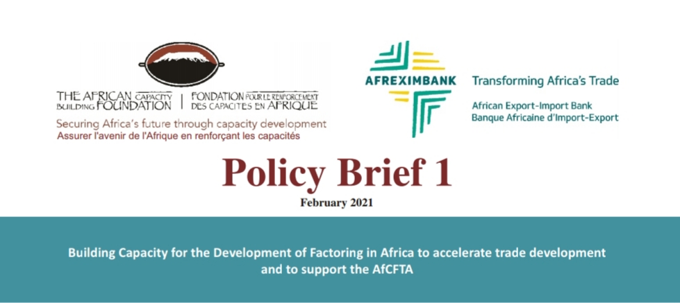 Policy Brief by <a href="/ACBF_Official/">ACBF</a> and <a href="/afreximbank/">African Export-Import Bank - Afreximbank</a> explores opportunities offered by #factoring which provides a solution to the financing gap for #SMEs to support Africa’s structural transformation, particularly in #TradeDevelopment as part of #AfCFTA. cutt.ly/KxEVVhb
