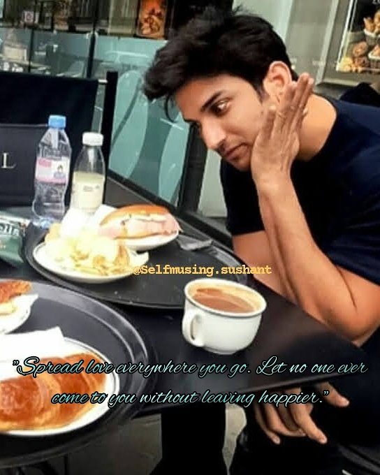 selfmusingg's tweet image. Spread love everywhere you go,
Let no one ever come to you without leaving happier..!
.
.
.
-SSR
#selfmusing #lifequotes #selfmotivating #SushantSinghRajput