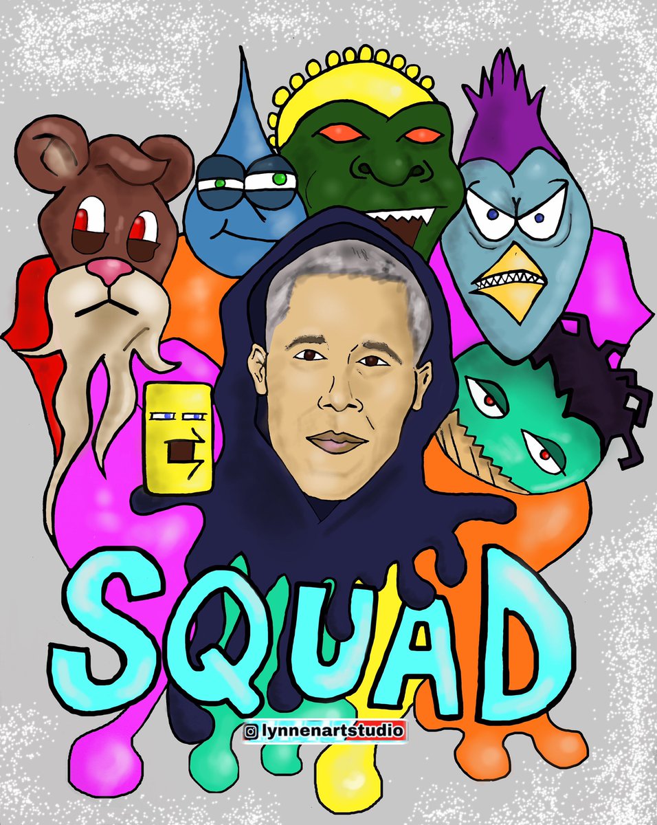 BrotherMyron1's tweet photo. Squad Huttle 🤩
-abstract no reason, hanging out with my nephew. Letting the pencil guide me, fun art.

#litart #coolart #streetart #lynnenartsudio #digitalart #illustration #squadgoals #melininpoppin #artshow #milliondollarart #createart #cartoonart #commissionsopen #obama https://t.co/e6yyUpvEXO
