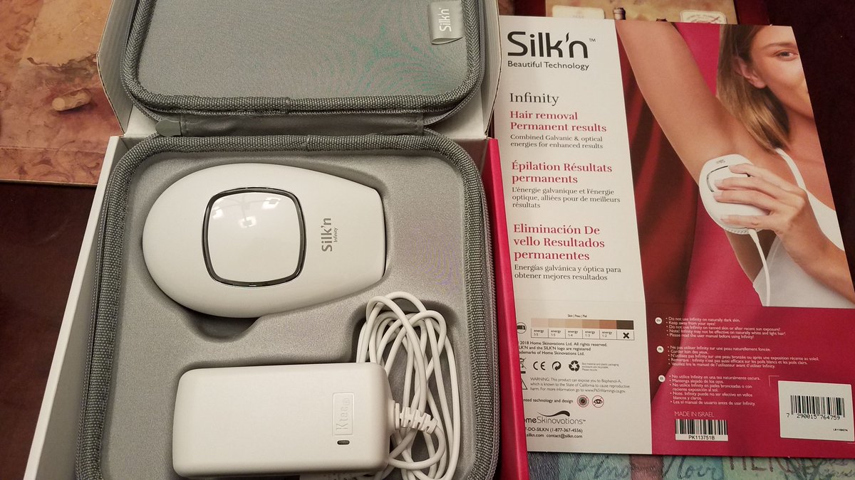 Anatkaco's tweet photo. Infinity Silk'n Hair Removal system! Thanks to Tryazon, we were introduced to this amazing at home, easy and safe hair removal product. Even works on face and bikini line😍!
 #SilknHairRemoval, #tryazon @Silkn https://t.co/xboKJbtx4l