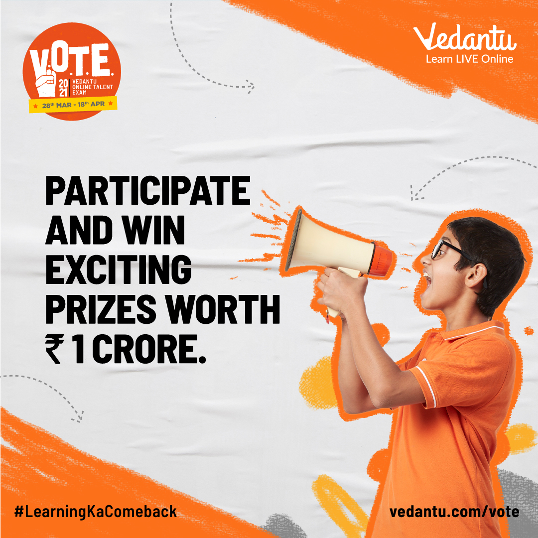 vedantu_learn's tweet photo. Don't miss this chance to win laptops, smartphones, multiple kindles, echo dots and many more exciting prizes with our daily and weekly challenges. 🏅
Register today for Vedantu Online Talent Exam at https://t.co/kYvct2j8Hq #vote #vedantu #onlinelearning #learningkacomeback https://t.co/RB38d2mlps