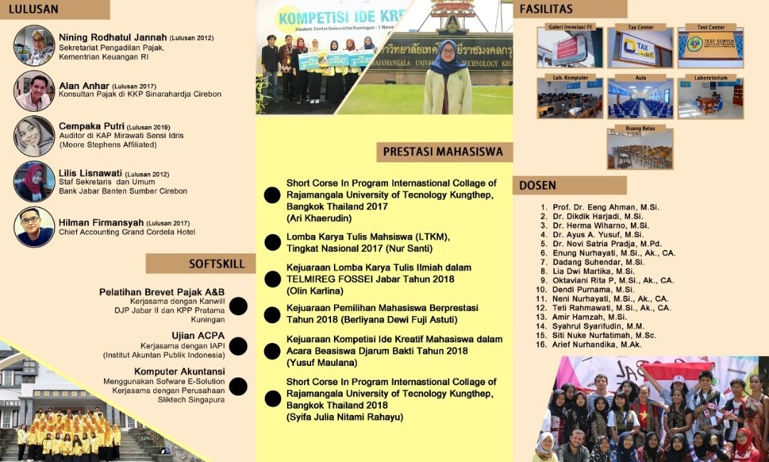 Penerimaan Mahasiswa Baru Program Studi Akuntansi Fakultas Ekonomi Universitas Kuningan 2021
#Uniku 
#UniversitasKuningan
#Akuntansi