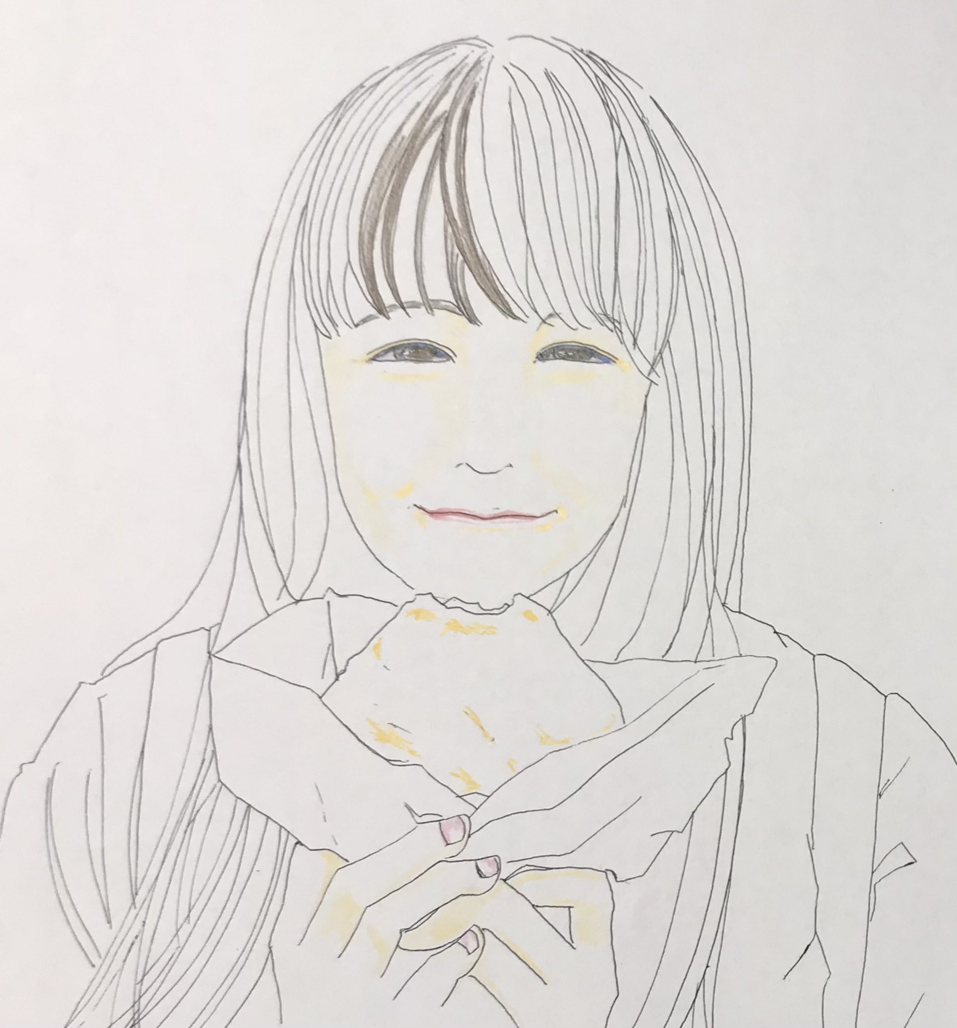Uzivatel Toshy Na Twitteru 今日の1枚 思いっきり途中だけど 今日はここまで 美味しい顔 完成できるか お絵描き 絵描きさんと繋がりたい イラスト イラスト好きな人と繋がりたい 女の子イラスト Illustration T Co Vskmtertry Twitter