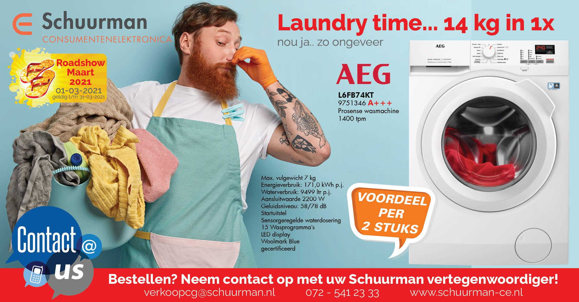 Schuurman CE on Twitter: kilo met de @AEG_nederland L6FB74KT Nou als je er 2 koopt dan... anders is het 7 kilo Meer info bij onze Schuurmannen mail: verkoopcg@schuurman.nl telefoon: