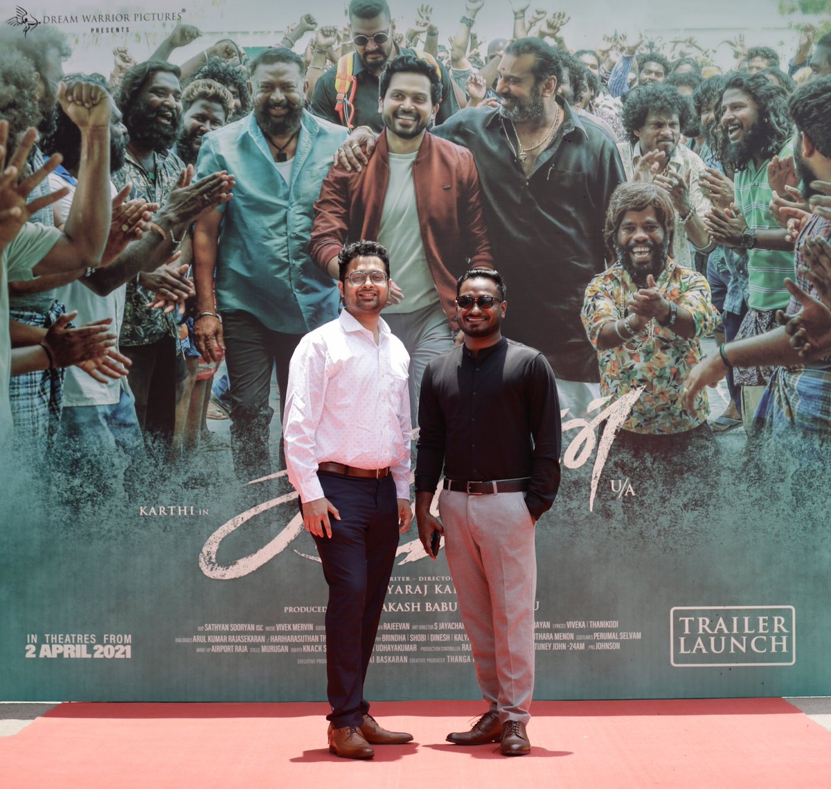 Sultan Trailer Launch #JaiSulthan <a href="/iamviveksiva/">Vivek Siva</a> <a href="/MervinJSolomon/">Mervin Solomon</a> <a href="/DreamWarriorpic/">DreamWarriorPictures</a>