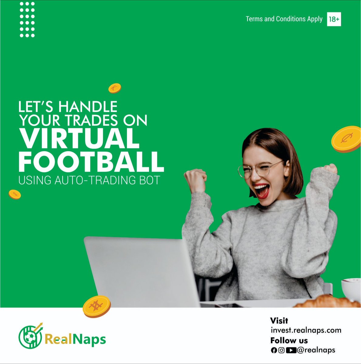 Realnapspropage's tweet photo. Are you too busy to trade? Let's handle it for you on our server....
For tips and updates, follow our official page on Instagram, Twitter and Facebook.
@realnaps1
visit: https://t.co/NT1VzSOzRH
⚽And sign-up for free
#realnaps https://t.co/6V807svaoC