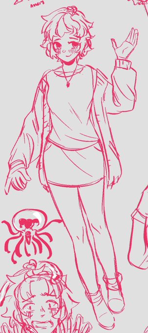 Here I have actual art scheduled to post tomorrow but here's some cl doodles I never posted here 