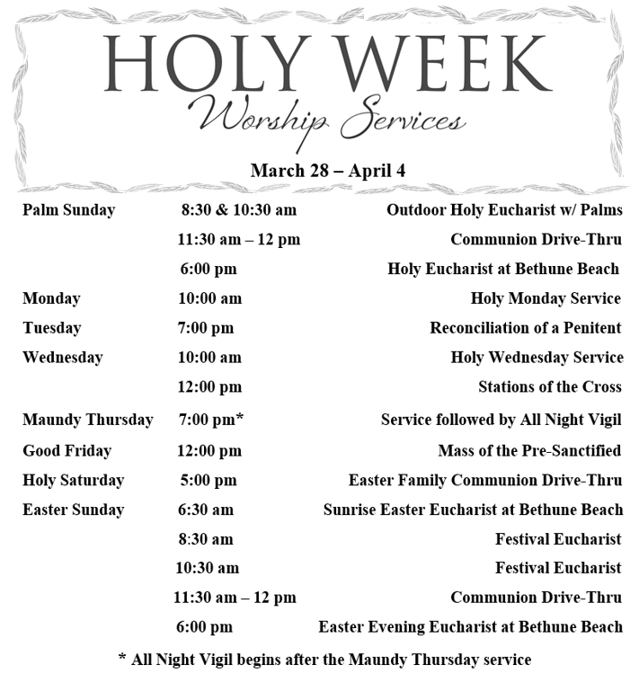 thenoblegang's tweet photo. Holy Week is around the corner...Palm Sunday this Sunday! Service schedules and more inside... https://t.co/idpV9gYKM5 https://t.co/PRfQis16SR