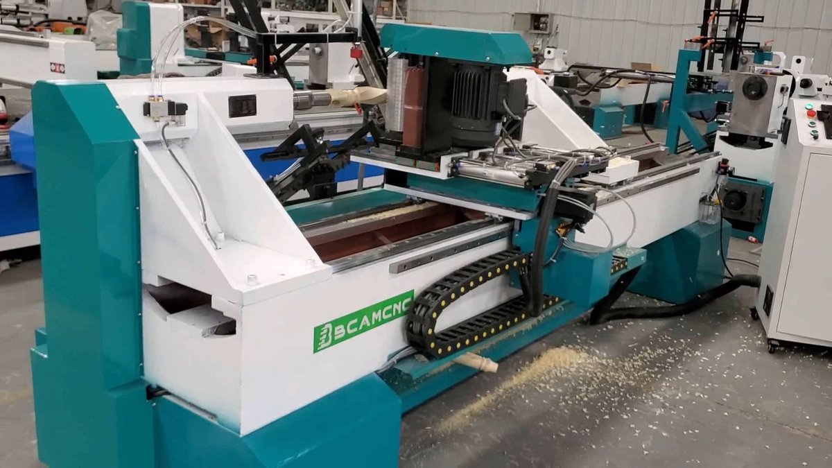 BCAMGroup's tweet photo. Four-process woodworking lathe is processing the legs
This machine contains four processes,  Pillar, drawing wire milling groove round carving, planing knife plane or curved shape, Polished. This makes processing easier and more efficient. our email:  dmin@bcamcnc. com
#cnc https://t.co/PMMhFy5Q1r