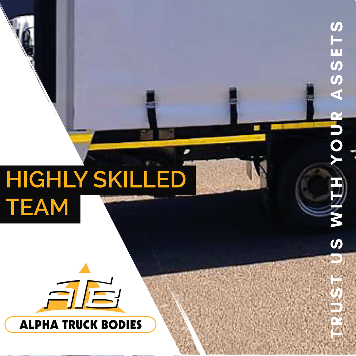 We are a team of HIGHLY SKILLED professionals always ready to give you the best service and products.

011 420 0170 |011 420 0160 
info@alphatb.co.za | alphatb.co.za
.
.
#alphatruckbodies #truckbodies #trucksofinstagram #offroad #tautliner #vanbodies #van #bodies #flat