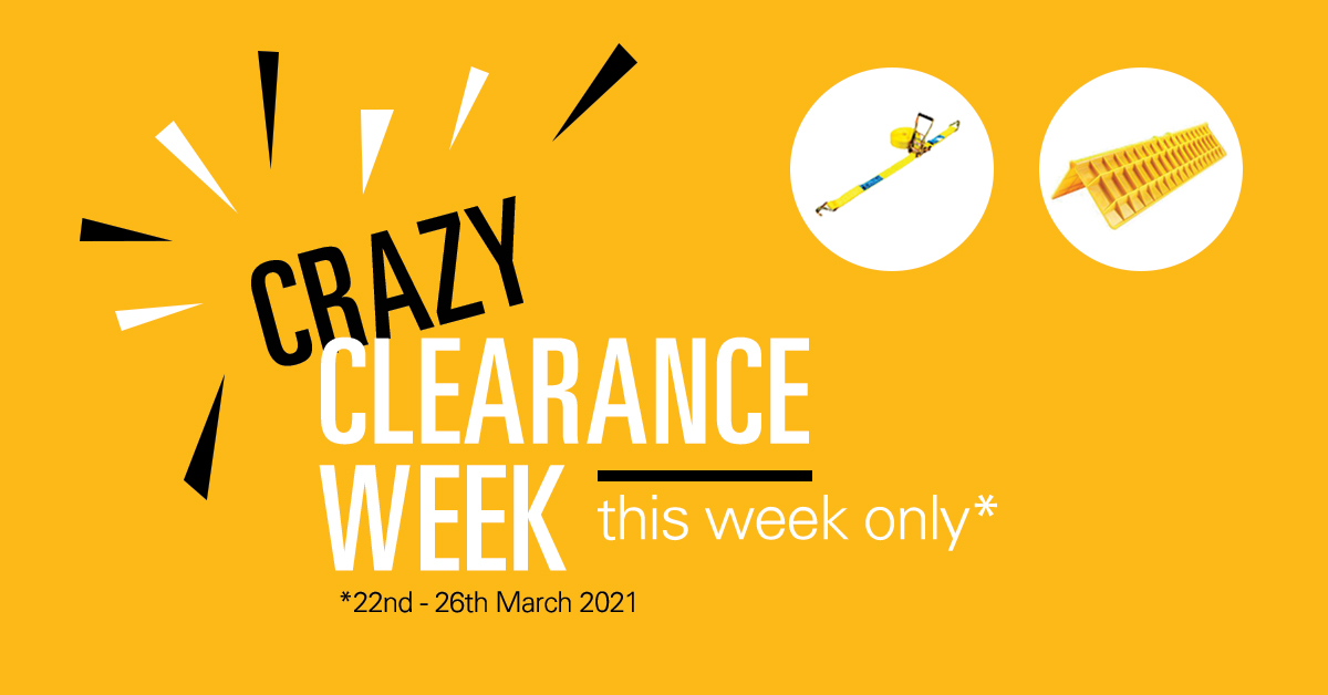 We're half way through the week offering CRAZY CLEARANCE SAVINGS on many great items. 

We're announcing fresh offers every day – so go online cargo-stop.com, call 01206 224444 or email sales@cargo-stop.com for the latest offers!