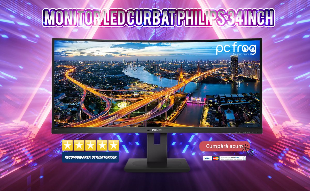 PCfrogRomania's tweet image. Când vine vorba de gaming monitorul reprezintă una din piesele esențiale. Astăzi, monitorul led curbat Philips de 34 de inch, model 345B1C/00, este la reducere și cu livrare imediată

❤️‍🔥 bit.ly/philips345B1C 

#Philips #MonitorLed #MonitorCurbat #344B1C #34inch #pcfrog