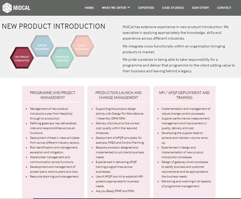 Midcal1's tweet photo. @midcal1 areas of expertise, supporting companies across many industry sectors with
#SupplierManagement
#NewProductIntroduction 
#QualityManagement 
#OperationalExcellence 
Our team passions driving #improvement and bringing #productstomarket https://t.co/ETtTxTTxyt