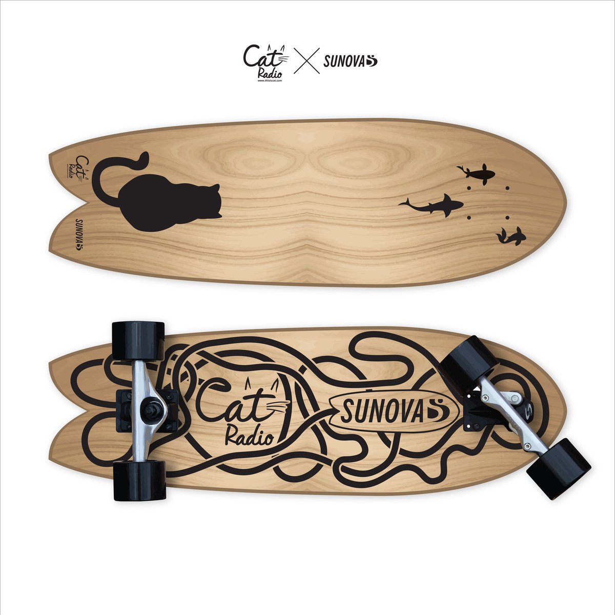 แรร์ ไม่มีขาย แต่อยากให้  SUNOVA SURFSKATE x CAT RADIO  LIMITTED ลุ้นเป็นเจ้าของได้เลย เพียงส่งคลิปวิดีโอมาร่วมประกวด #RHYTHMANDBOARD 

#rhythmandboard #vansth #sunovasurfskate #werampsbyyj #mattersocks #theslothboy #catradio