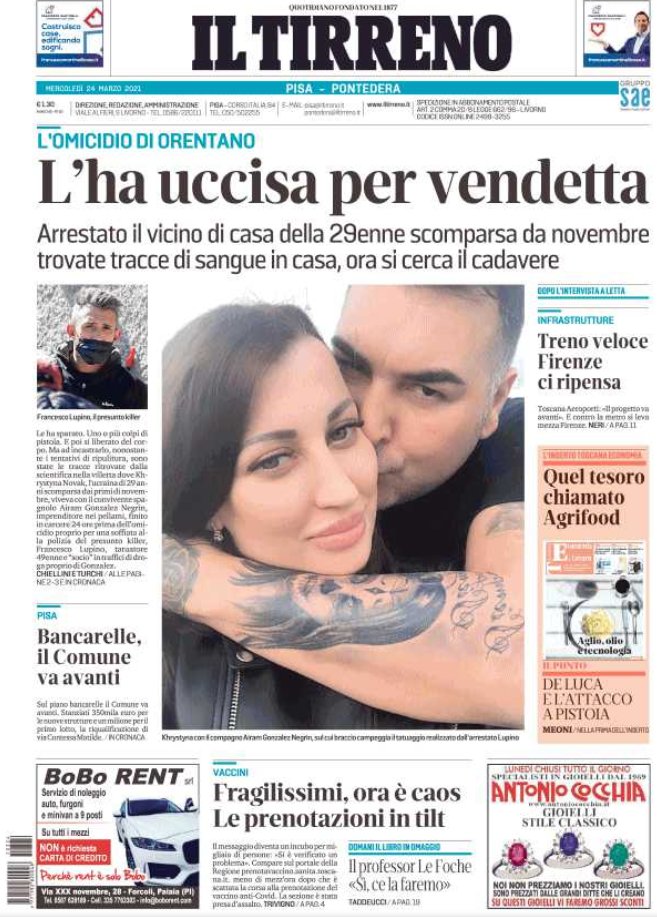 #buongiorno con la #primapagina de <a href="/iltirreno/">Il Tirreno</a> (edizione di Pisa-Pontedera) <a href="/IlTirrenoPisa/">IlTirrenoPisa</a> <a href="/crimarcacci/">Cristiano Marcacci</a> <a href="/landucci_v/">vlanducci</a> <a href="/sabrichiellini/">sabrina chiellini</a> <a href="/cristianomeoni/">cristiano meoni</a>