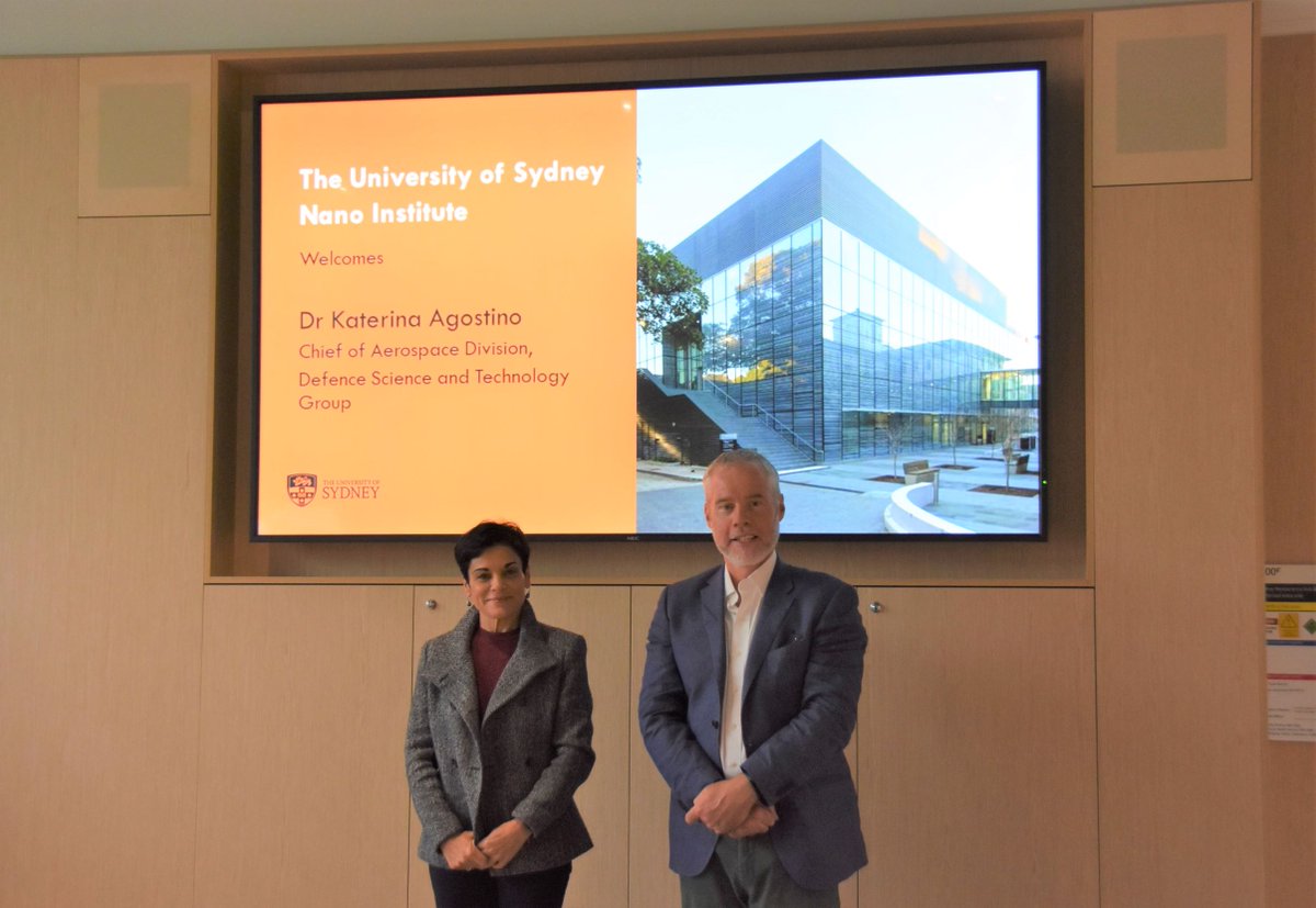 EggletonLab's tweet photo. Wonderful to host Dr Katerina Agostino @KaterinaAgosti2, Chief of Aerospace Division, Defence Science and Technology Group @DefenceScience at @Sydneynano highlighting @AusAirForce sponsored #jerichosmartsensinglab, @EggletonLab and @NSWsensing - accelerating soverign capability https://t.co/PQ7ozwEo6I